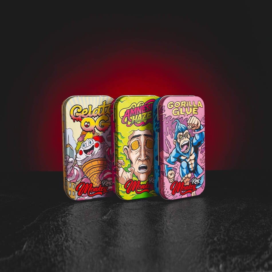 Monkey King Box Kratom World, cutie metalică din oferta Kratom World