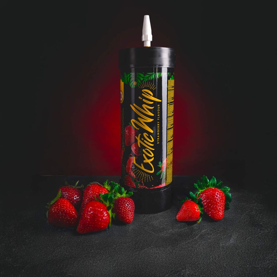 Exotic Whip Strawberry Kratom World, gaz pentru frișcă cu aromă de căpșuni