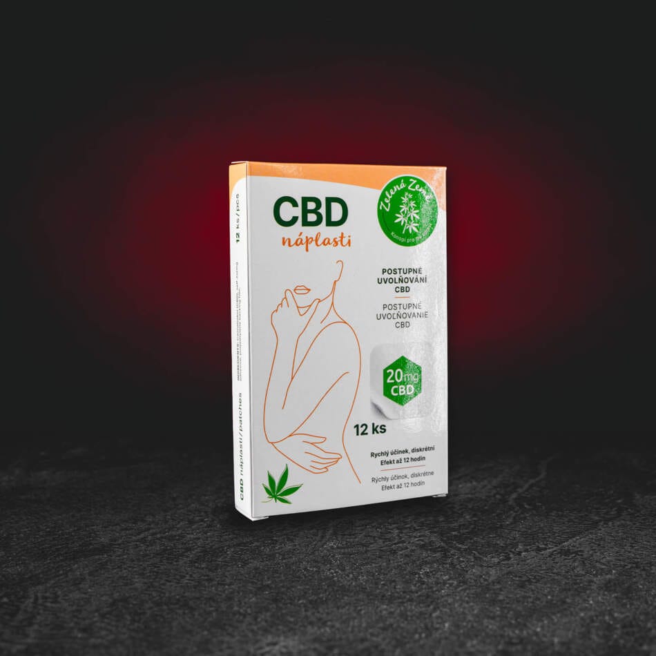 Plasturi funcționali cu CBD 12 bucăți – plasturi transdermici cu 20 mg CBD
