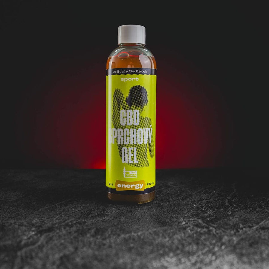 Gel de duș CBD Kratom World, cu cânepă și ceai verde