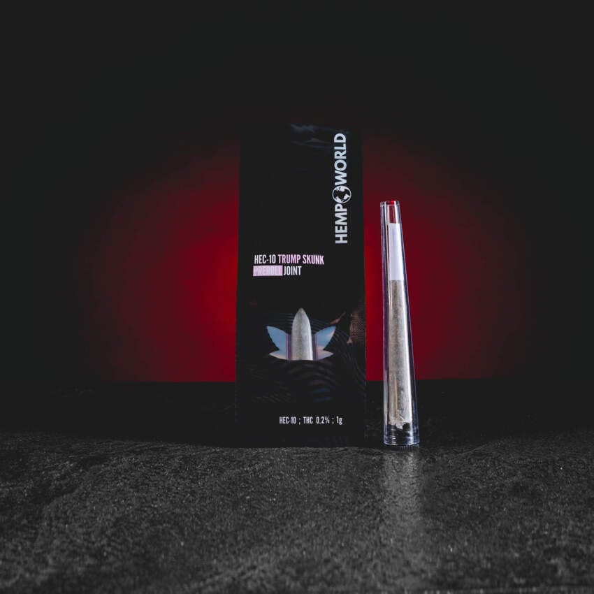 HEC10 Preroll Joint Kratom World Trump Skunk, canabinoid HEC CBD în variantă prerolled