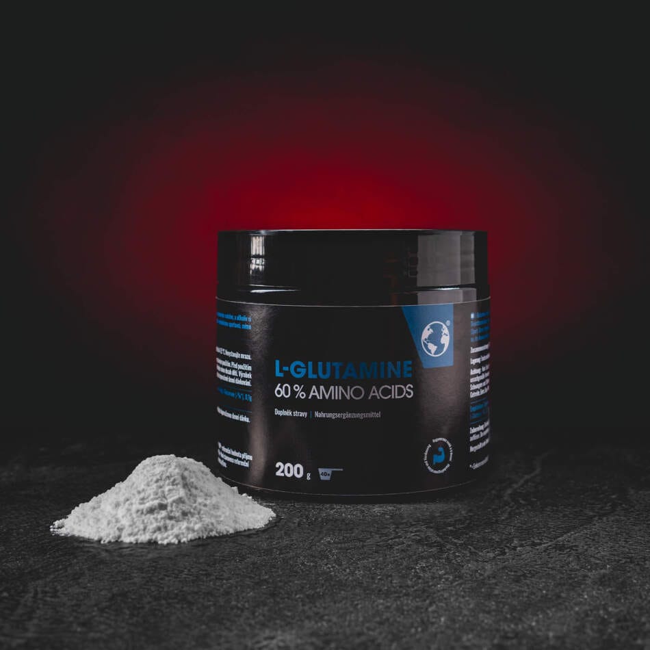 Kratom World L-Glutamină 200 g – supliment alimentar cu L-glutamină pentru regenerarea musculară, susținerea sistemului imunitar și sănătatea intestinală