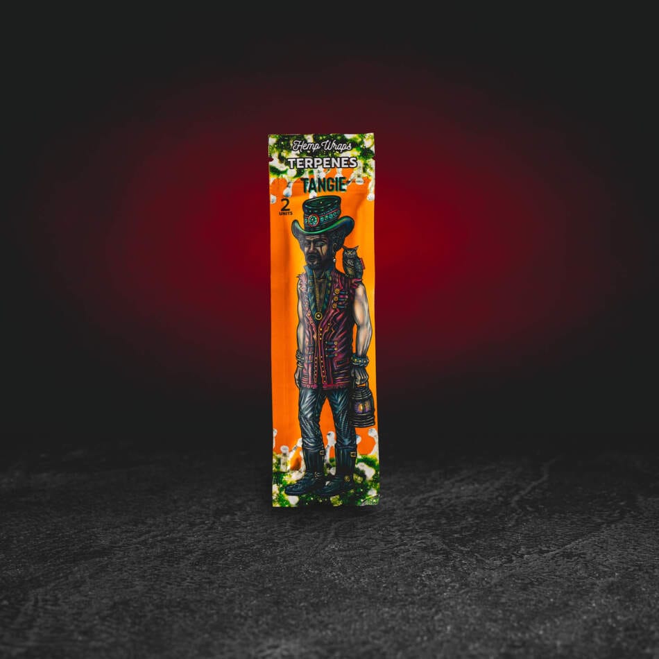 Lion Rolling Circus Hemp Wrap Tangie 2 buc – wrap cu blunt de cânepă cu terpene și o aromă puternică de citrice