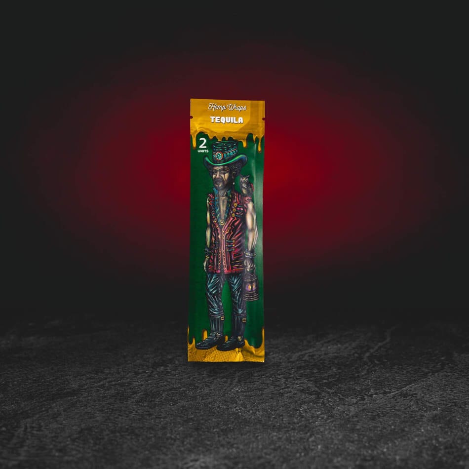 Lion Rolling Circus Hemp Wrap Tequila 2 buc - wrap de blunt din cânepă cu terpene și aromă inspirată de tequila