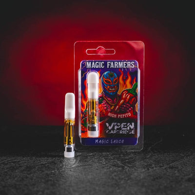 cartuș premium de 1ml High Pepito cu un caracter fructat-picant pentru o utilizare intensă și aromată. cartuș magic farmers high pepito la vânzare kratomworld