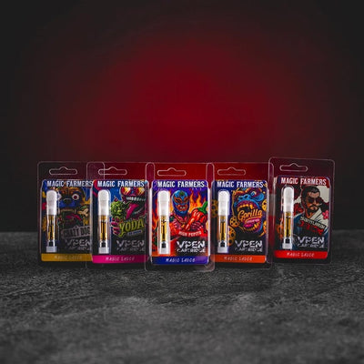 Magic Farmers Cartridge Premium 1ml Kratom World, set cu 6 variante