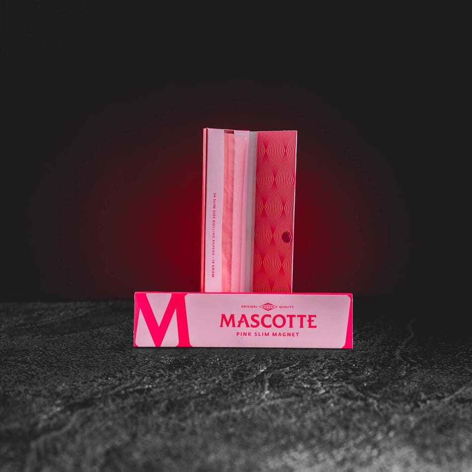 Foițe Mascotte Pink Slim Magnet Kratom World, foițe roz pentru rulare