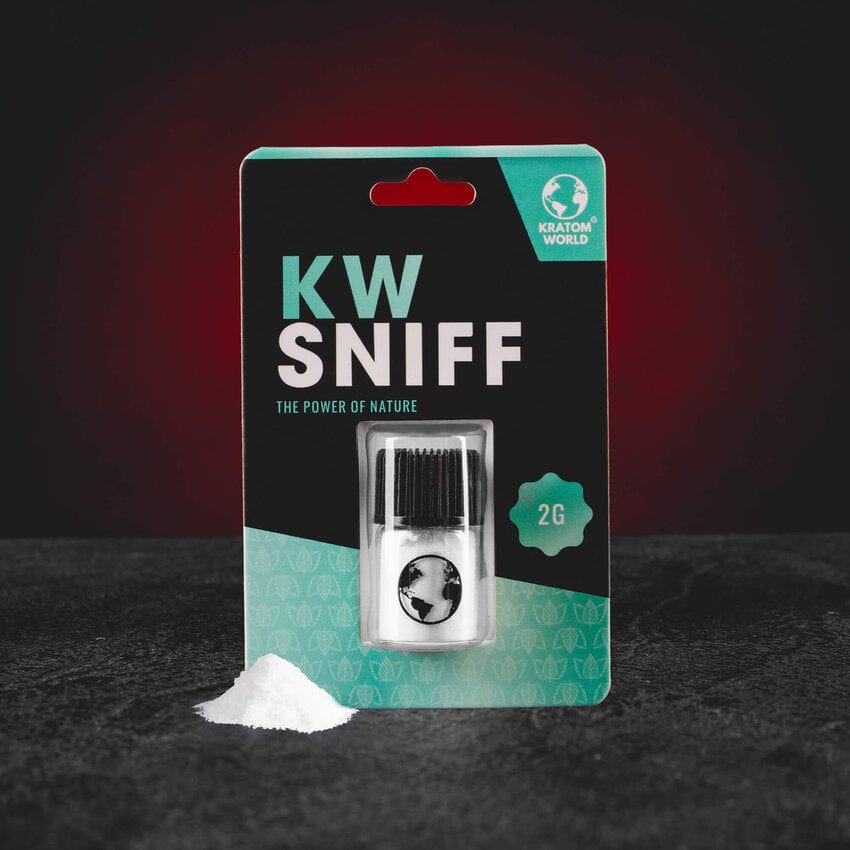 KW Sniff Kratom World, pudră energetică cu cafeină și taurină pentru aplicare nazală