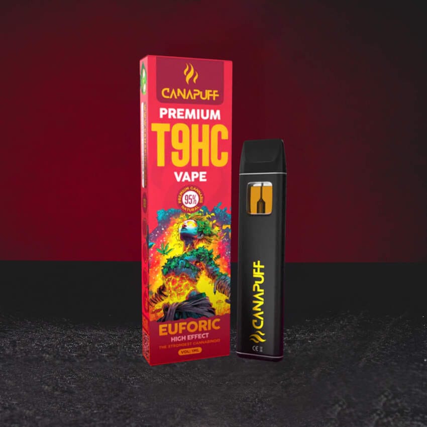 T9HC Vape 95% 1ml Kratom World, canabinoid nou cu profil de euforie echilibrată și aproximativ 300–400 de pufuri