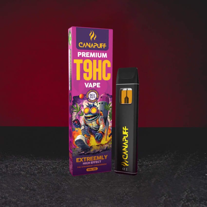 T9HC Vape 95% 1ml Kratom World, canabinoid nou cu profil de euforie intensă și aproximativ 300–400 de pufuri