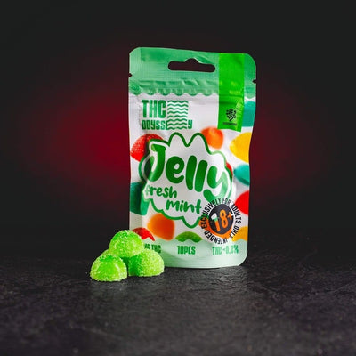 TH Odyssey Jelly Fresh Mint Kratom World, jeleu legal de colecție EU cu 70mg