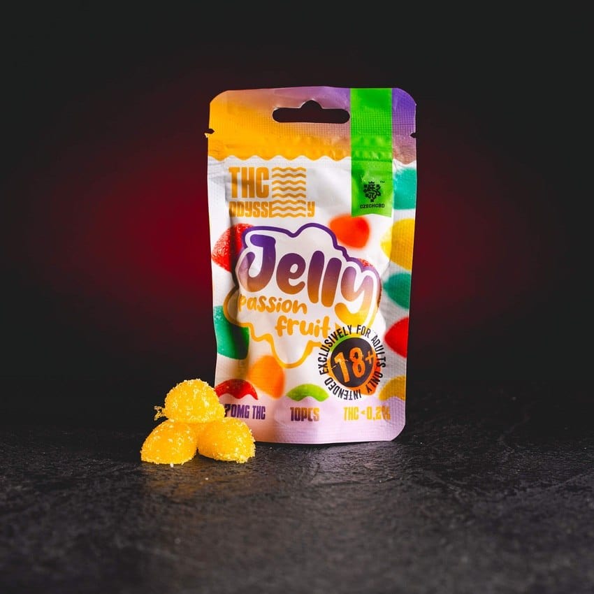 TH Odyssey Jelly Passion Fruit Kratom World, jeleu legal de colecție EU cu 70mg