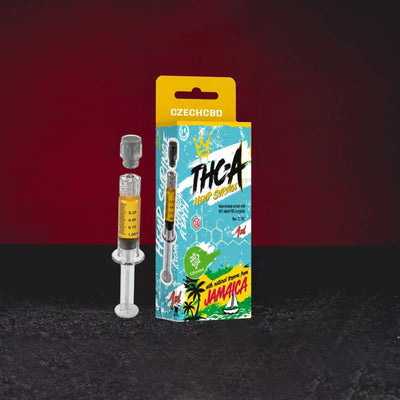 Seringă Kratom World THA 1 ml Jamaica – extract premium de cânepă cu izolat natural de THA și profil de terpene tropicale