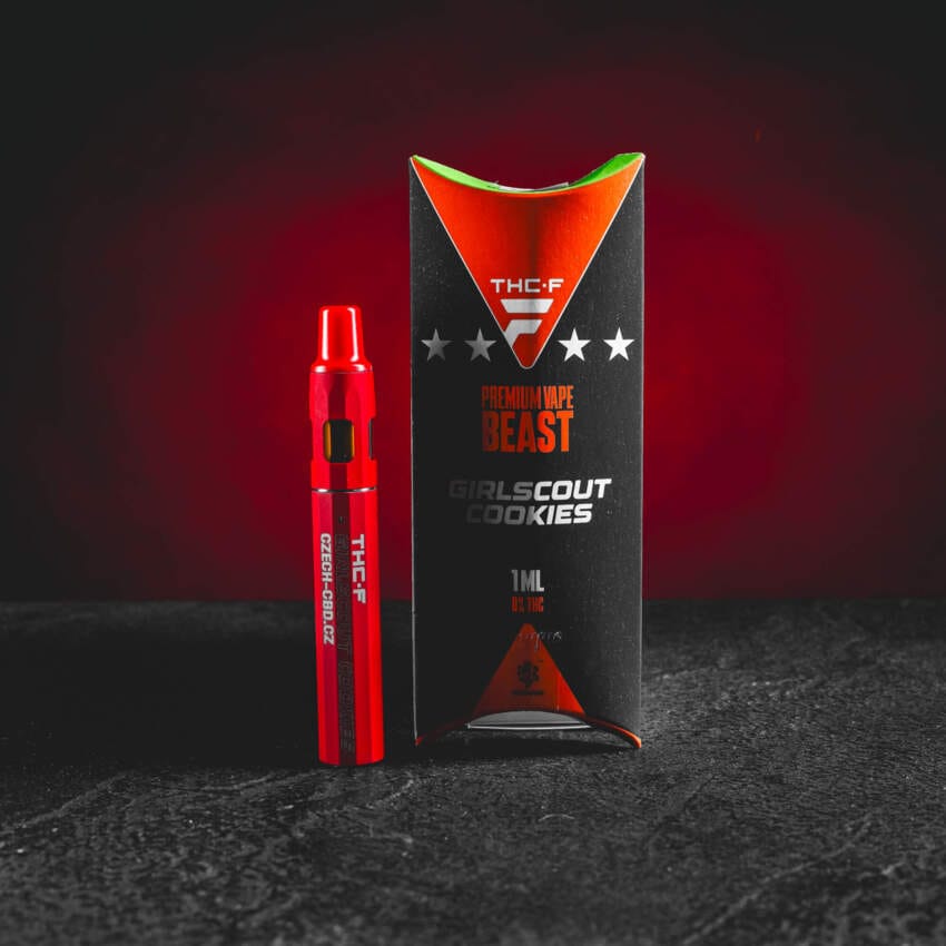 THF Beast Vape de unică folosință Kratom World Girl Scout Cookies cu aromă premium și profil sativa