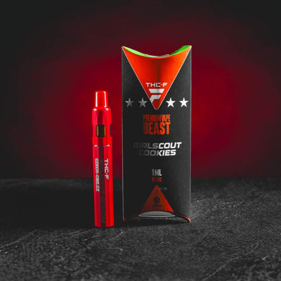 THF Beast Vape de unică folosință Kratom World Girl Scout Cookies cu aromă premium și profil sativa