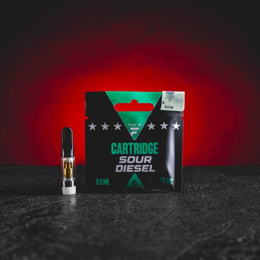 THF Cartridge Kratom World Sour Diesel cu aromă sativa energizantă