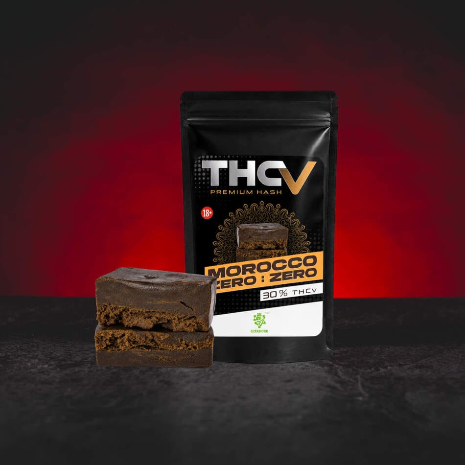 Kratom World THV Hash Morocco ZeroZero 30% – hașiș în stil marocan cu 30% THV și textură autentică