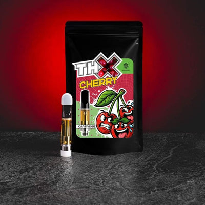 THX Cartridge Cherry Kratom World, cartridge cu CBC, CBD, CBG, CBN și CBDP cu aromă de cireșe