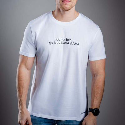 Tricou pentru bărbați Kratom World Damn Bro Go Buy Kava Kava, merch streetwear pentru iubitorii de kratom