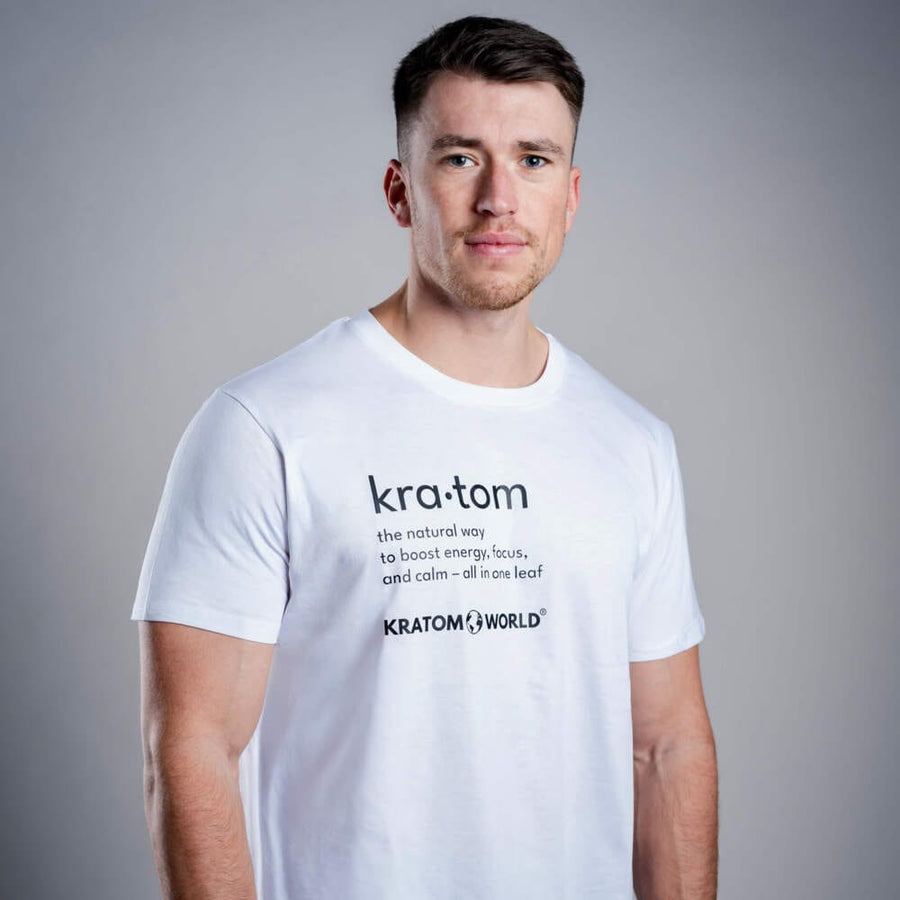 Tricou pentru bărbați Kratom World Kratom The Natural Way, merch streetwear pentru iubitorii de kratom