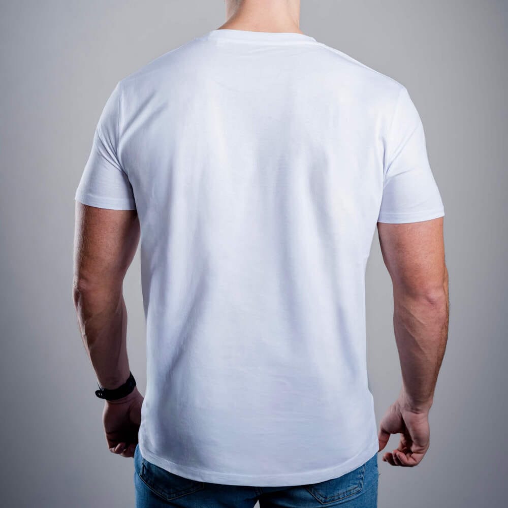 Tricou pentru bărbați Kratom World Me On Kratom Never, merch streetwear pentru iubitorii de kratom, partea din spate