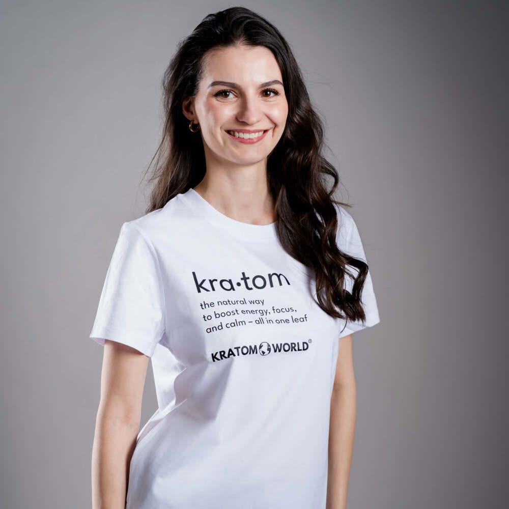 Tricou de damă Kratom World Kratom The Natural Way, merch streetwear pentru iubitorii de kratom
