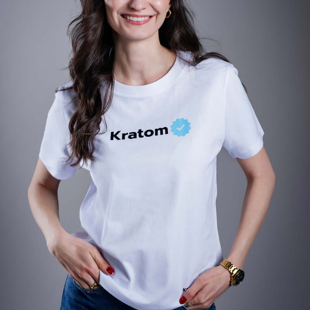 Tricou de damă Kratom World Kratom Verified, merch streetwear pentru iubitorii de kratom