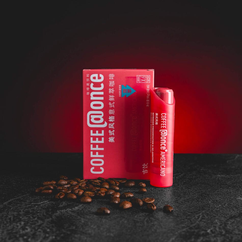 Once Coffee Cold Brew Americano Kratom World, tuburi de cafea pentru călătorii, coffee shot Americano