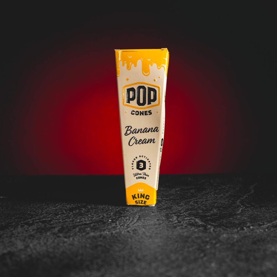 Cone Pop Cones Banana Kratom World, tuburi preroll cu aromă de banană