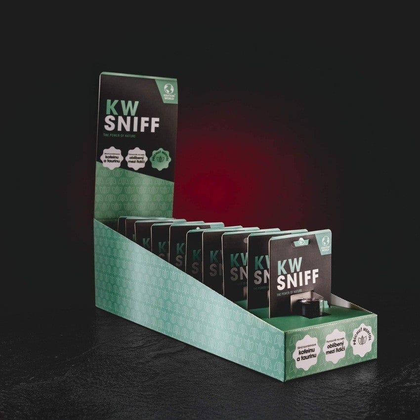 KW Sniff Kratom World, cutie display pentru produse KW Sniff