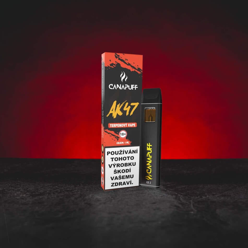 Terpene Vape AK47 1 ml – terpene de cânepă cu o aromă dulce, pământie, picantă și lemnoasă